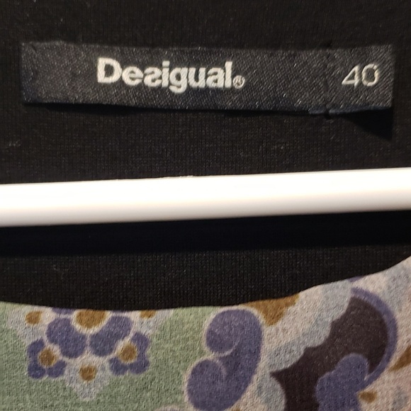 Desigual Multicolor Silk Patterned Dress - Picture 4 of 6